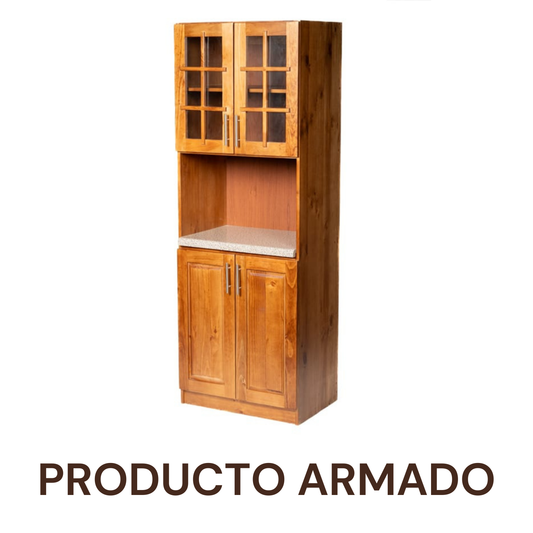 Mueble de Cocina para Microondas Berin Madera Nogal