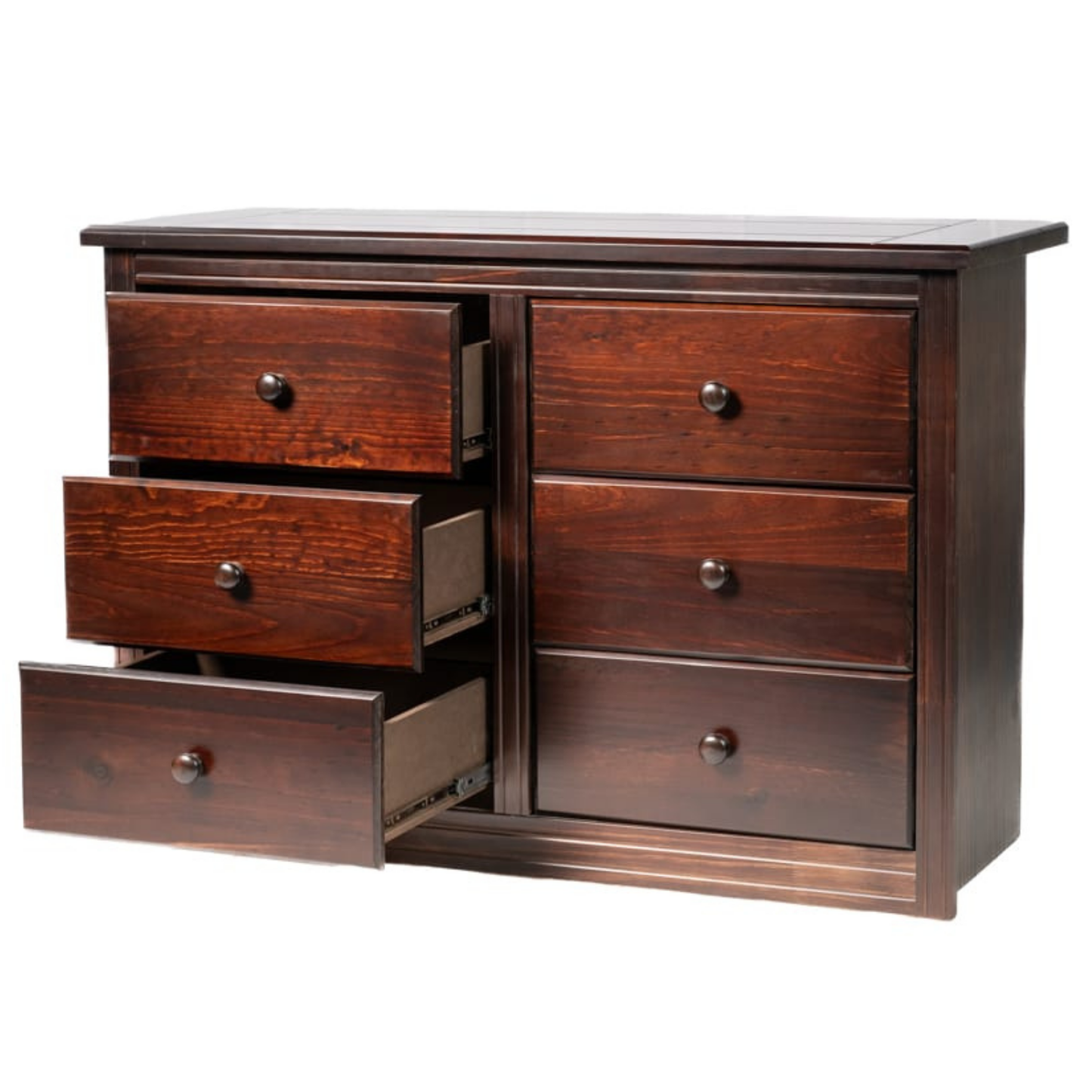 COMODA BERLIN CHOCOLATE 6 CAJONES