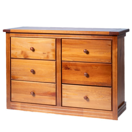 COMODA BERLIN NOGAL 6 CAJONES