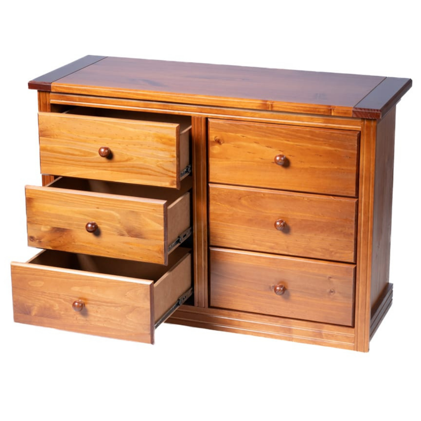 COMODA BERLIN NOGAL 6 CAJONES