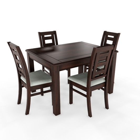 JUEGO DE COMEDOR CHOCOLATE SEVILLA 4 SILLAS