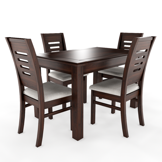 JUEGO DE COMEDOR CHOCOLATE ROMA 4 SILLAS