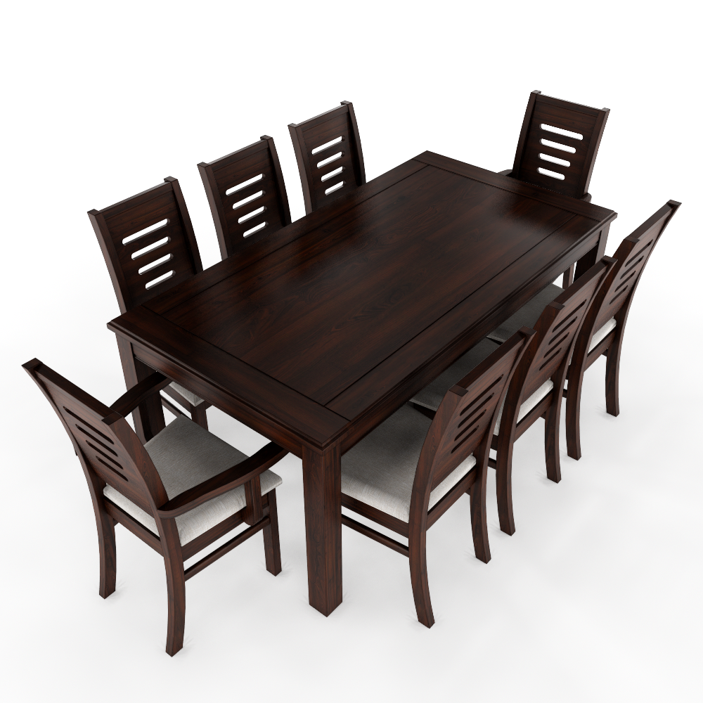 JUEGO DE COMEDOR CHOCOLATE ROMA 8 SILLAS INCLUYE 2 SITIALES