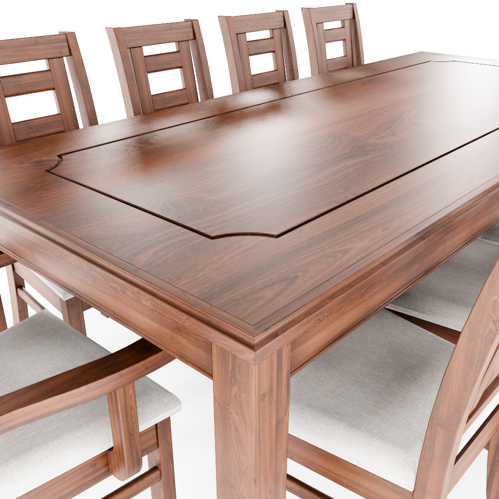 Juego de Comedor Sevilla 10 Personas Nogal Incluye 2 sitiales