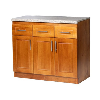 Mueble de Cocina Berlin Madera Nogal Base 3 Puertas