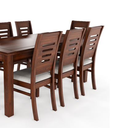 JUEGO DE COMEDOR ROMA NOGAL 8 PERSONAS