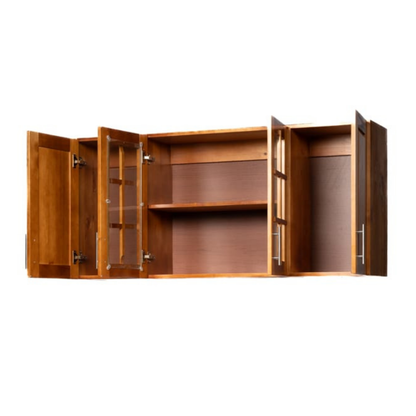 Mueble de Cocina Berlin Madera Nogal Elevacion 4 Puertas