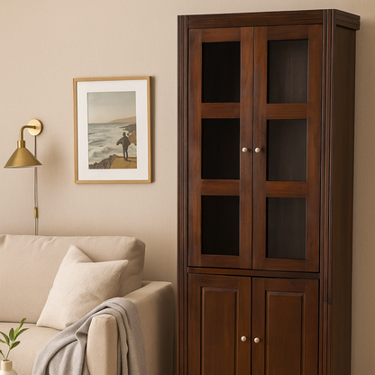 VITRINA BERLIN 2 CUERPOS CHOCOLATE