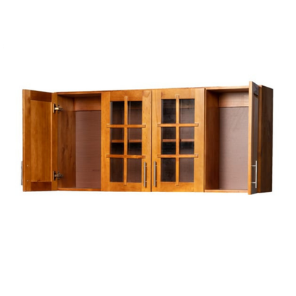 Mueble de Cocina Berlin Madera Nogal Elevacion 4 Puertas