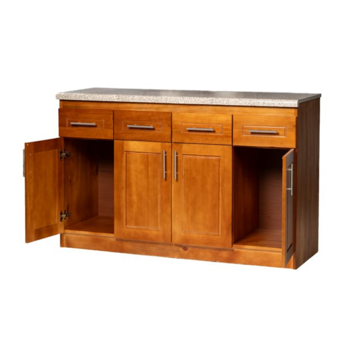 Mueble de Cocina Berlin Madera Nogal Base 4 Puertas