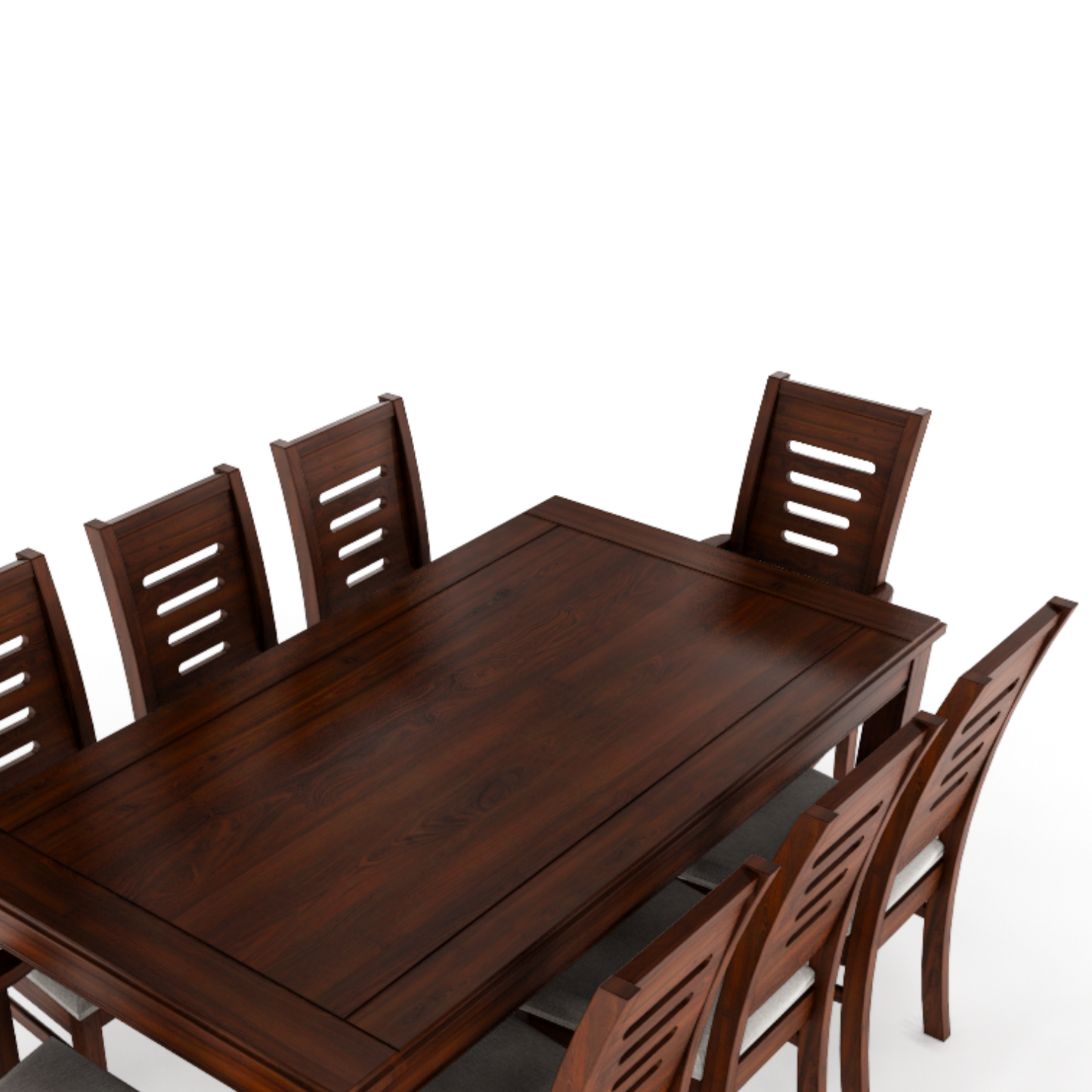 JUEGO DE COMEDOR ROMA NOGAL 8 PERSONAS