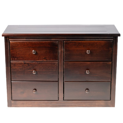 COMODA BERLIN CHOCOLATE 6 CAJONES