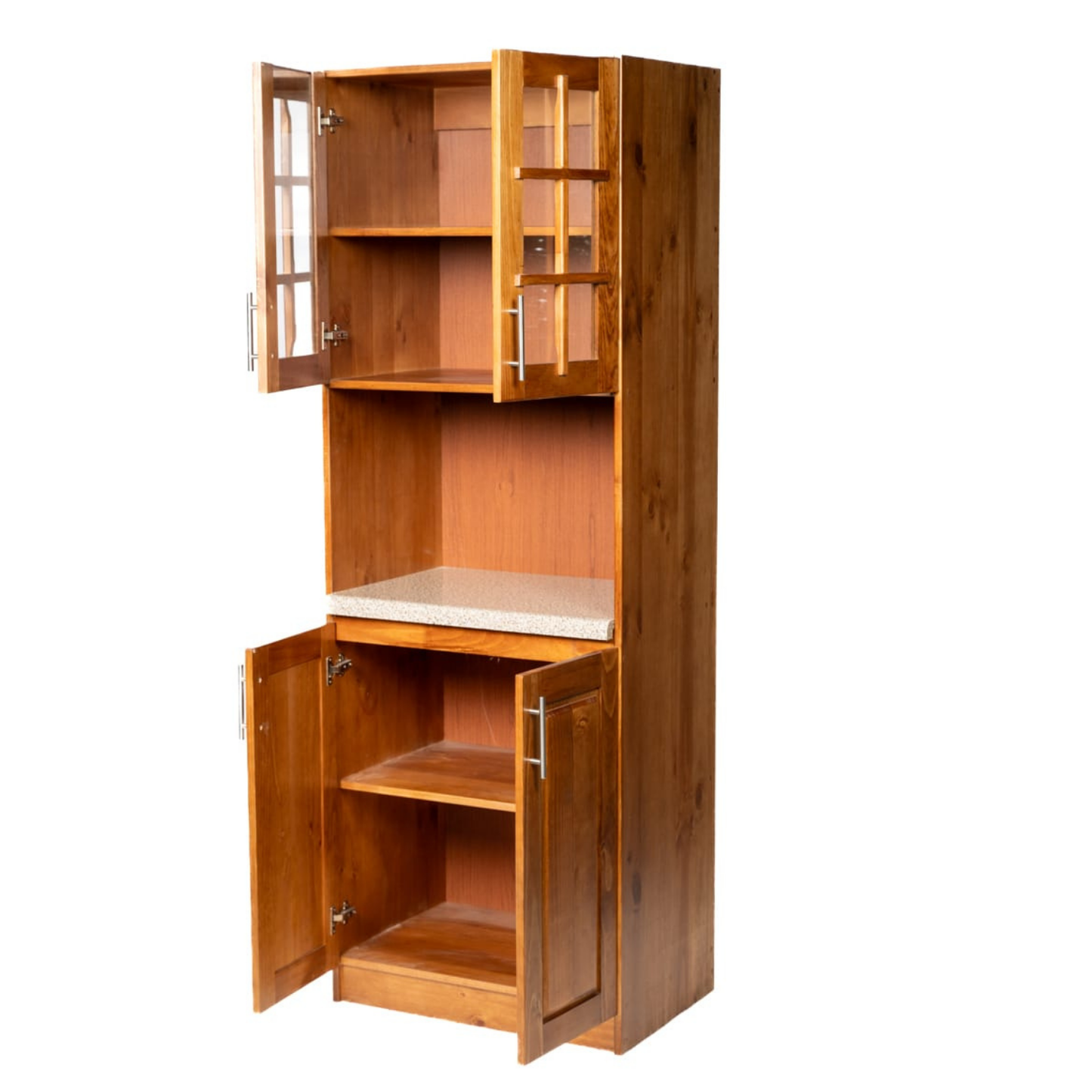 Mueble de Cocina para Microondas Berin Madera Nogal