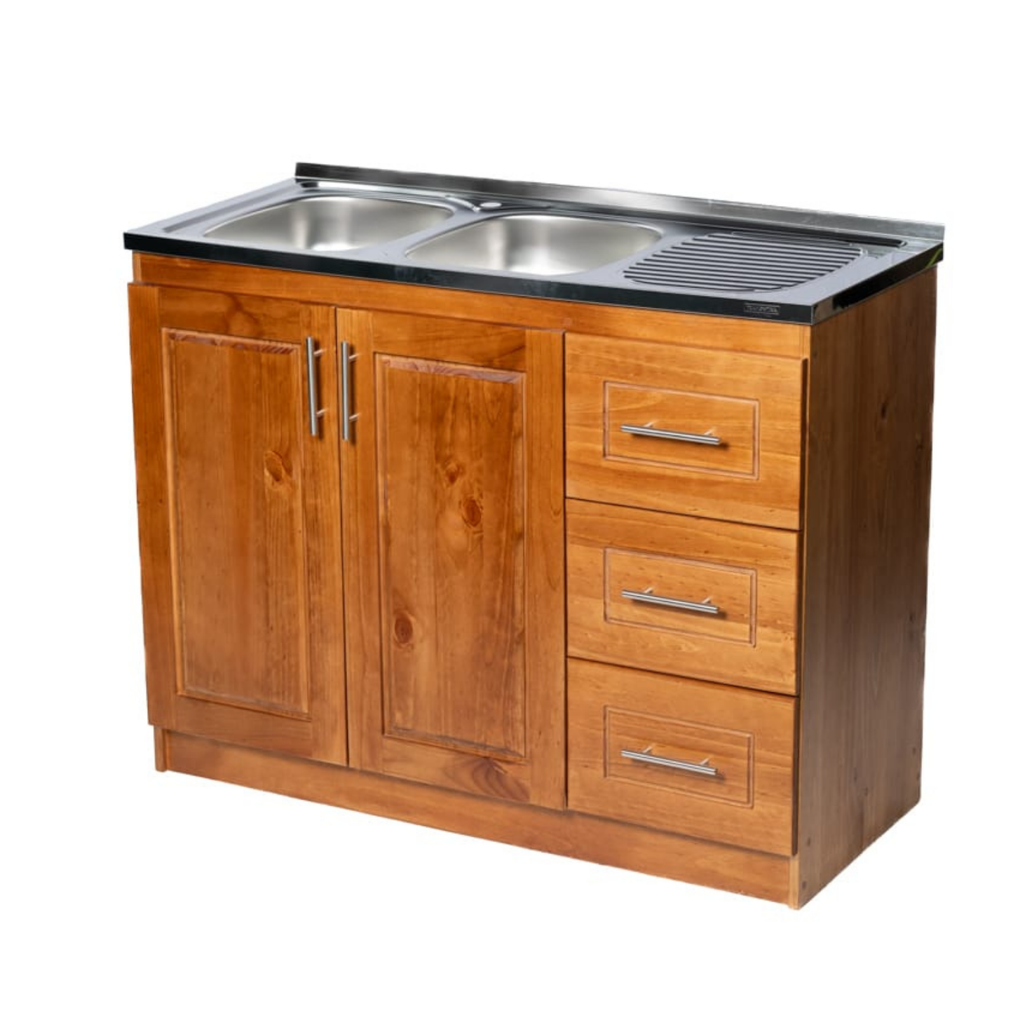 Lavaplato Berlin Madera Nogal 120 cm Derecho