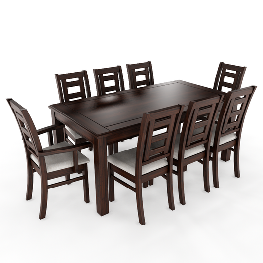 JUEGO DE COMEDOR CHOCOLATE SEVILLA 8 SILLAS INCLUYE 2 SITIALES