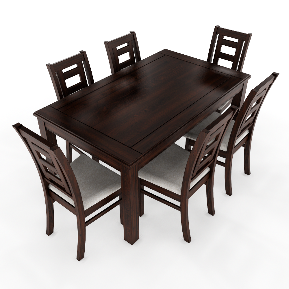 JUEGO DE COMEDOR CHOCOLATE SEVILLA 6 SILLAS