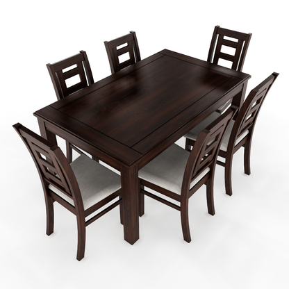 JUEGO DE COMEDOR CHOCOLATE SEVILLA 6 SILLAS