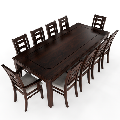 Juego de Comedor Sevilla 10 Personas Chocolate Incluye 2 Sitiales