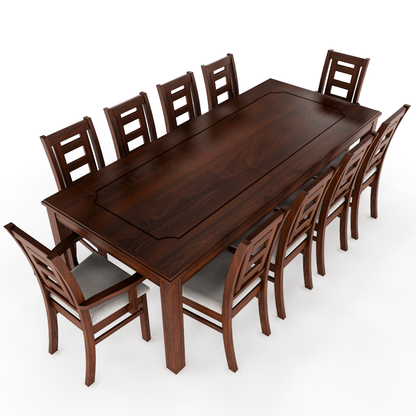 Juego de Comedor Sevilla 10 Personas Nogal Incluye 2 sitiales