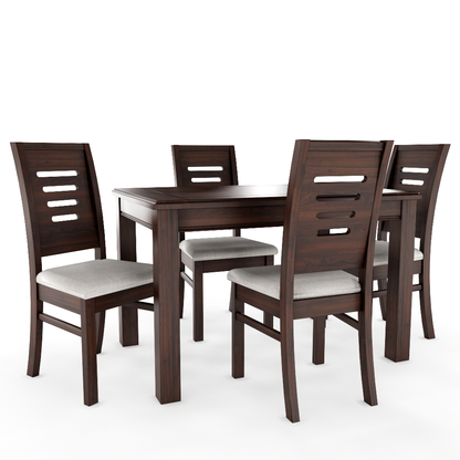 JUEGO DE COMEDOR CHOCOLATE ROMA 4 SILLAS