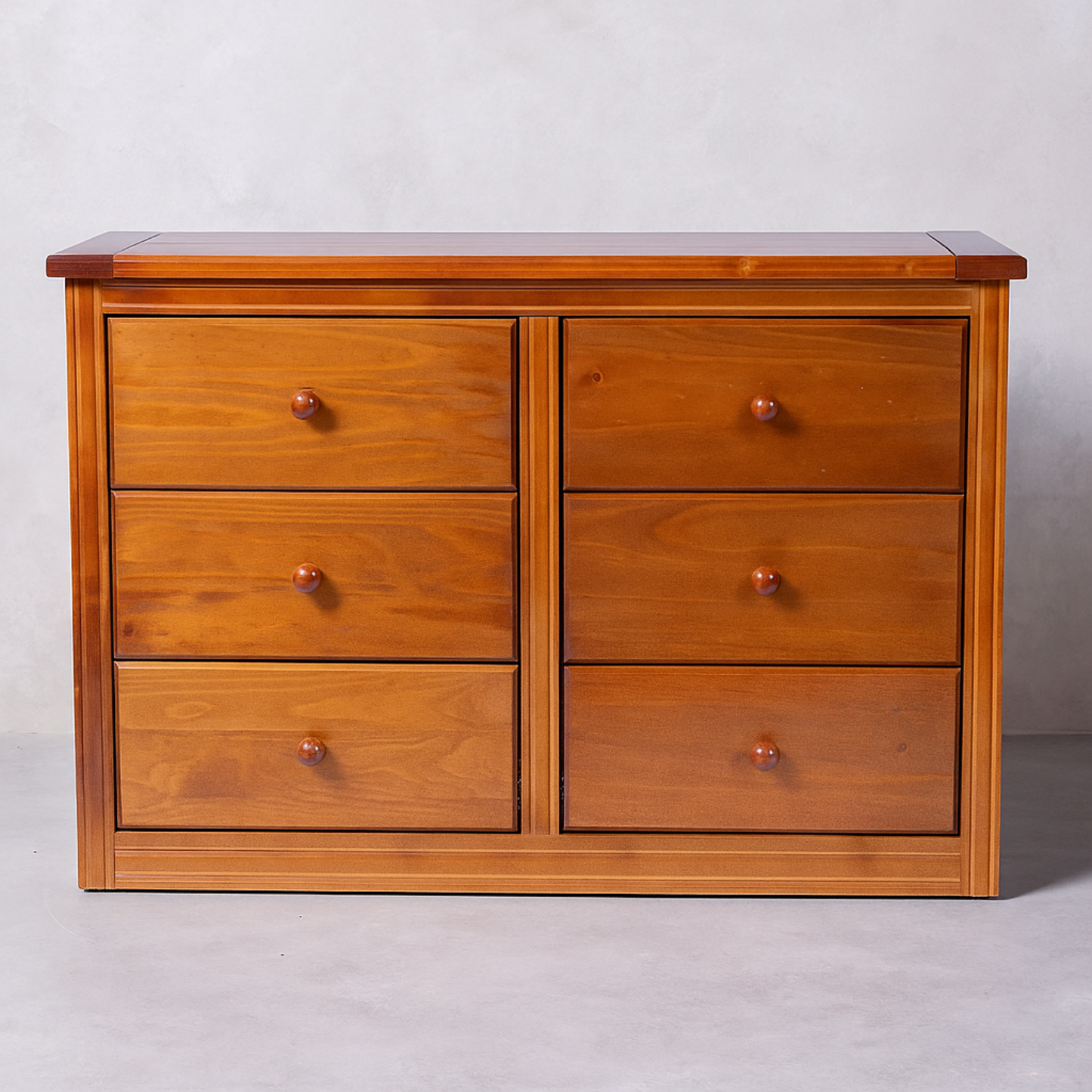 COMODA BERLIN NOGAL 6 CAJONES