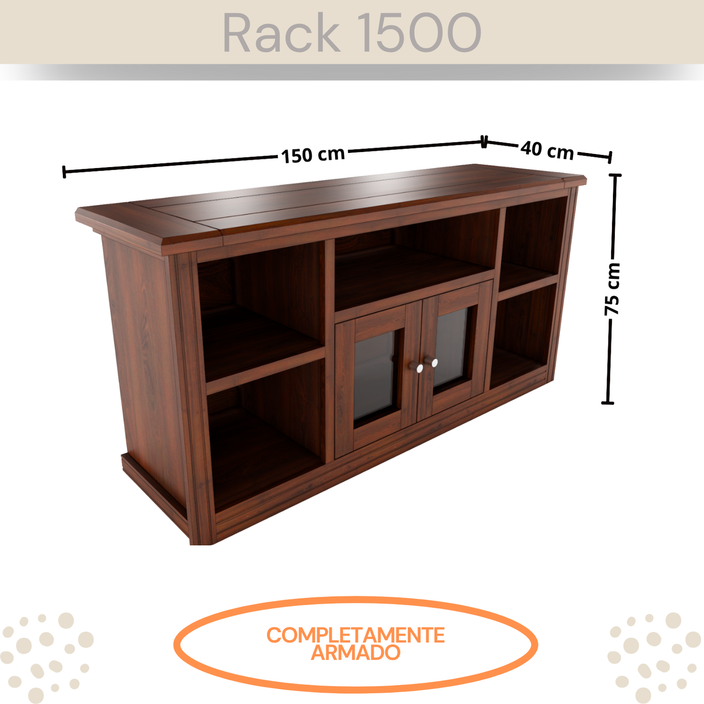 RACK 1500 BERLIN NOGAL